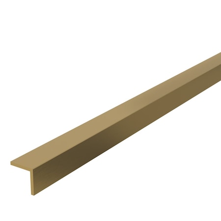 Designs Of Distinction .5" Aluminum L-Channel - Satin Brass 01110030SB1